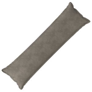 vidaXL Kussen met kussen HOUTEN Lichtgrijs 40 x 145 cm fluweel