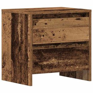 vidaXL Nachtkastje met lade Oudhout 45 x 34 x 44,5 cm Bewerkt hout