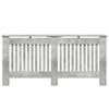 vidaXL Radiatorafdekking Beton Grijs 172 x 19 x 81,5 cm Bewerkt hout