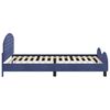 vidaXL Bedframe voor kinderen met hoofdbord Politieblauw 90 x 190 cm