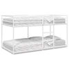 vidaXL Stapelbed zonder matras 80x200 cm staal wit