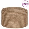 vidaXL Touw 100% jute 10 mm 100 m