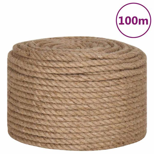 vidaXL Touw 100% jute 10 mm 100 m