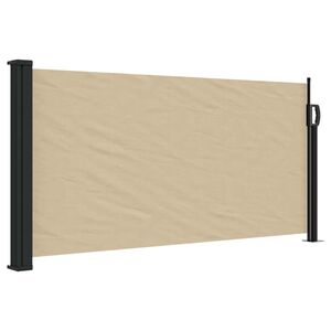 vidaXL Windscherm uittrekbaar 100x500 cm beige