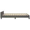vidaXL Bedframe zonder matras 120x190 cm fluweel donkergrijs