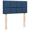 vidaXL Boxspring met matras stof blauw 100x200 cm