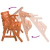 vidaXL Picknicktafel met banken 2-in-1 ombouwbaar massief vurenhout