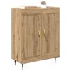 vidaXL Dressoir Artisan Eiken 69,5 x 34 x 90 cm Bewerkt hout