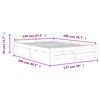 vidaXL Bedframe massief grenenhout wit 120x200 cm