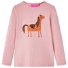 vidaXL Kindershirt met lange mouwen 116 lichtroze