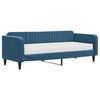 vidaXL Slaapbank met matras 90x200 cm fluweel blauw