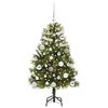 vidaXL Kunstmatige Scharnier Kerstboom met Cones Groen 120 cm