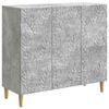 vidaXL Dressoir Betongrijs 89 x 34,5 x 80 cm Bewerkt hout