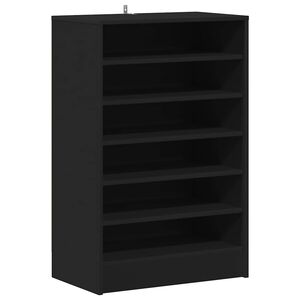 vidaXL Schoenenkast 60x35x92 cm bewerkt hout zwart