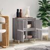 vidaXL Dressoir 60x35x70 cm bewerkt hout grijs sonoma eikenkleurig
