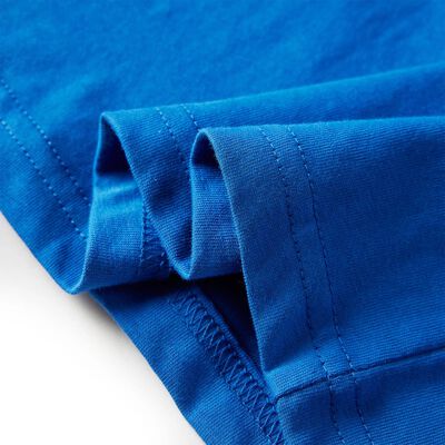 Kindershirt met lange mouwen 92 kobaltblauw