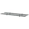 vidaXL Schappen zwevend 2 st 90x20 cm 8 mm glas