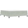 vidaXL Bedframe met matras Lichtgrijs 180 x 200 cm Stof