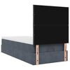 vidaXL Ottoman bed met matrassen en LED's 100x200cm fluweel