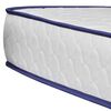 vidaXL Bed met traagschuim matras kunstleer wit 90x200 cm