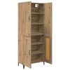 vidaXL Highboard Artisan Eiken 69,5 x 34 x 180 cm Bewerkt hout