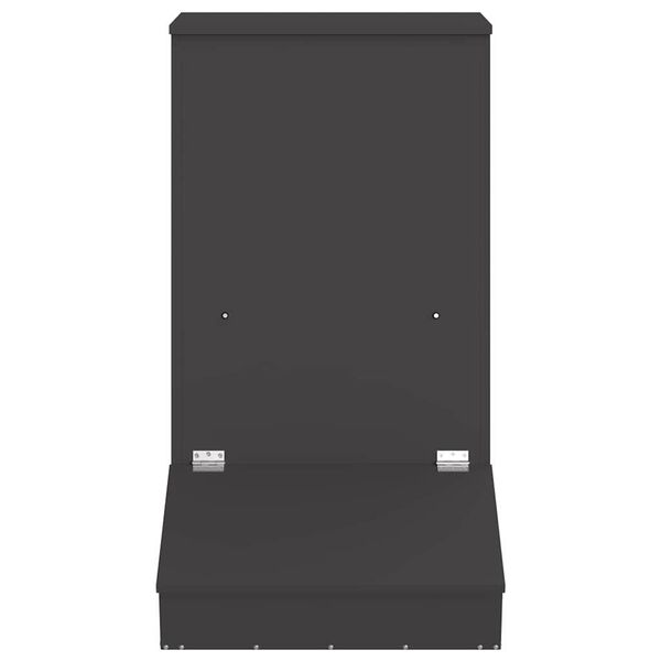 vidaXL Varkensvoeder Zwart 82 x 51 x 91,5 cm Koudgewalst Staal