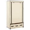 vidaXL Kledingkast 87x49x159 cm stof cr&egrave;me