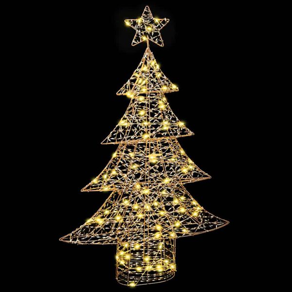 vidaXL Kerstboom met 120 LED Warmwit 120 cm PET