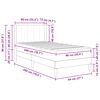 vidaXL Bedframe met matras Zwart 90 x 200 cm Fluweel