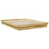 vidaXL Bedframe zonder matras 160x200 cm massief hout eiken