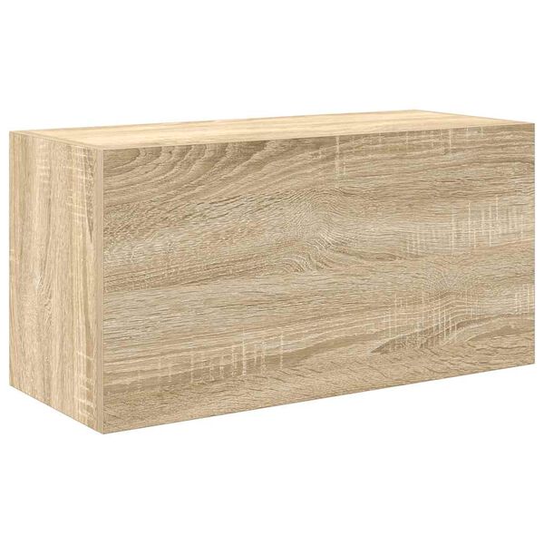 vidaXL Badkamerwandkast 60x25x30 cm bewerkt hout sonoma eikenkleurig