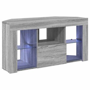 vidaXL Hoek LED TV Kast 100 x 40 x 50 cm Grijs Sonoma Bewerkt hout