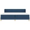 vidaXL Boxspringbed met matras met hoofdeinde Blauw 200 x 200 cm Stof