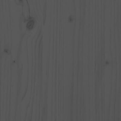 vidaXL Slaapbank uitschuifbaar massief grenenhout grijs 2x(100x200) cm