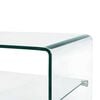 vidaXL Salontafel 50x45x33 cm gehard glas transparant