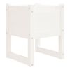 vidaXL Plantenbak 40x40x52,5 cm massief grenenhout wit