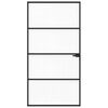 vidaXL Huisdeur 102 x 201,5 x 3,5 cm Aluminium en Gehard Glas