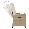 vidaXL Tuinstoel 2 pcs Beige en Cr&egrave;me 56 x 60 x 112 cm