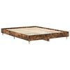 vidaXL Bedframe zonder matras 140x200 cm spaanplaat gerookt eiken