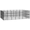 vidaXL Hondenkennel 25,8 m&sup2; staal