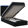 vidaXL Ottoman Bed met Matrassen en LED Zwart 90 x 200 cm fluweel