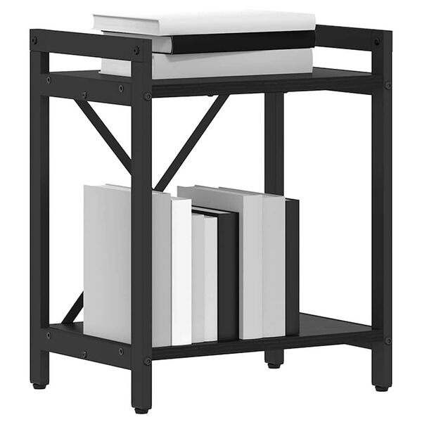 vidaXL Boekenkast Zwart Eiken 40 x 30 x 50 cm Bewerkt hout