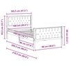 vidaXL Bedframe Lichtgrijs 100 x 200 cm Massief grenenhout