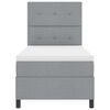 vidaXL Boxspringbed met matras Lichtgrijs 80 x 200 cm Stof