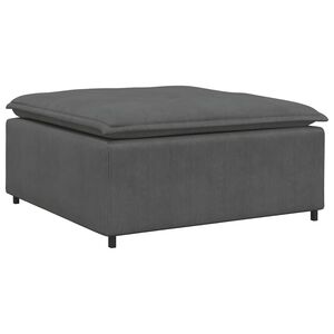 vidaXL Modulaire bank voetenbank module donkergrijs 100x100x48 cm