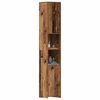 vidaXL Badkamerkast 30x30x183,5 cm bewerkt hout oud houtkleurig
