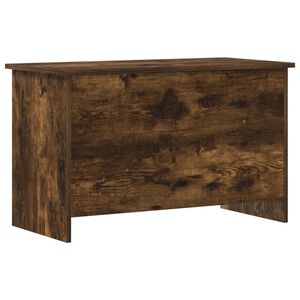 vidaXL Opbergkist Gerookt eiken 80 x 40 x 50 cm Bewerkt hout