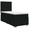 vidaXL Boxspringbed met matras met hoofdeinde Zwart 80 x 200 cm Stof