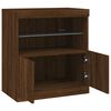 vidaXL Dressoir met LED-verlichting 60x37x67 cm bruin eikenkleur
