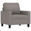 vidaXL 4-delige Loungeset met kussens stof taupe